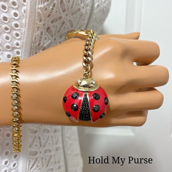Kate Spade Ladybug Keychain Bag Charm NWT - Picture 6 of 6